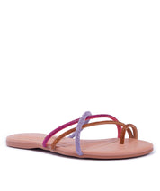 Rasteira Santa Lolla Tiras Cores Strass