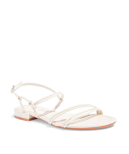 Rasteira Santa Lolla Verniz Off White Nó