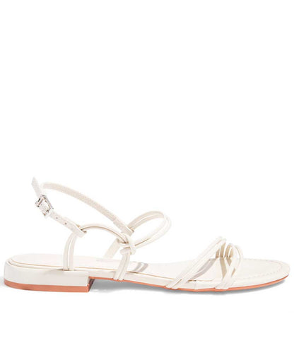 Rasteira Santa Lolla Verniz Off White Nó