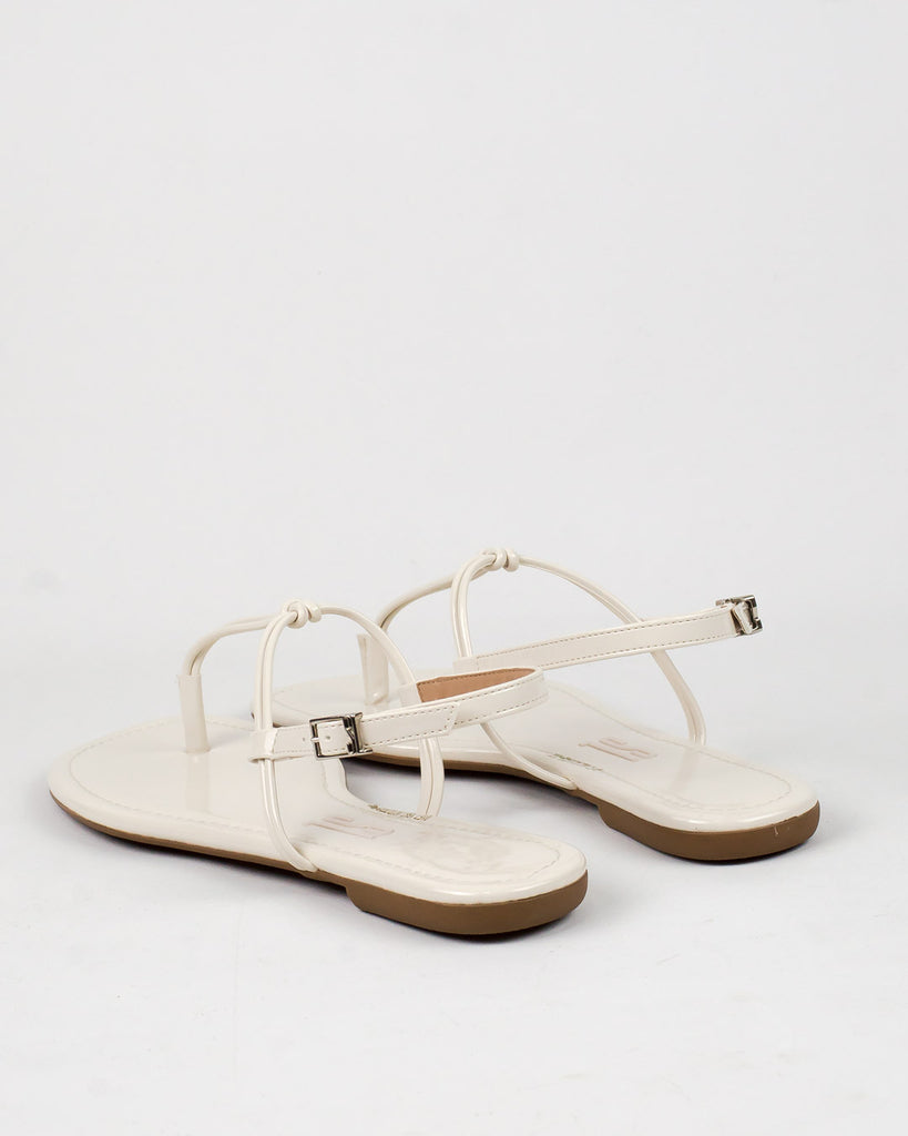 Rasteira Santa Lolla Verniz Off White