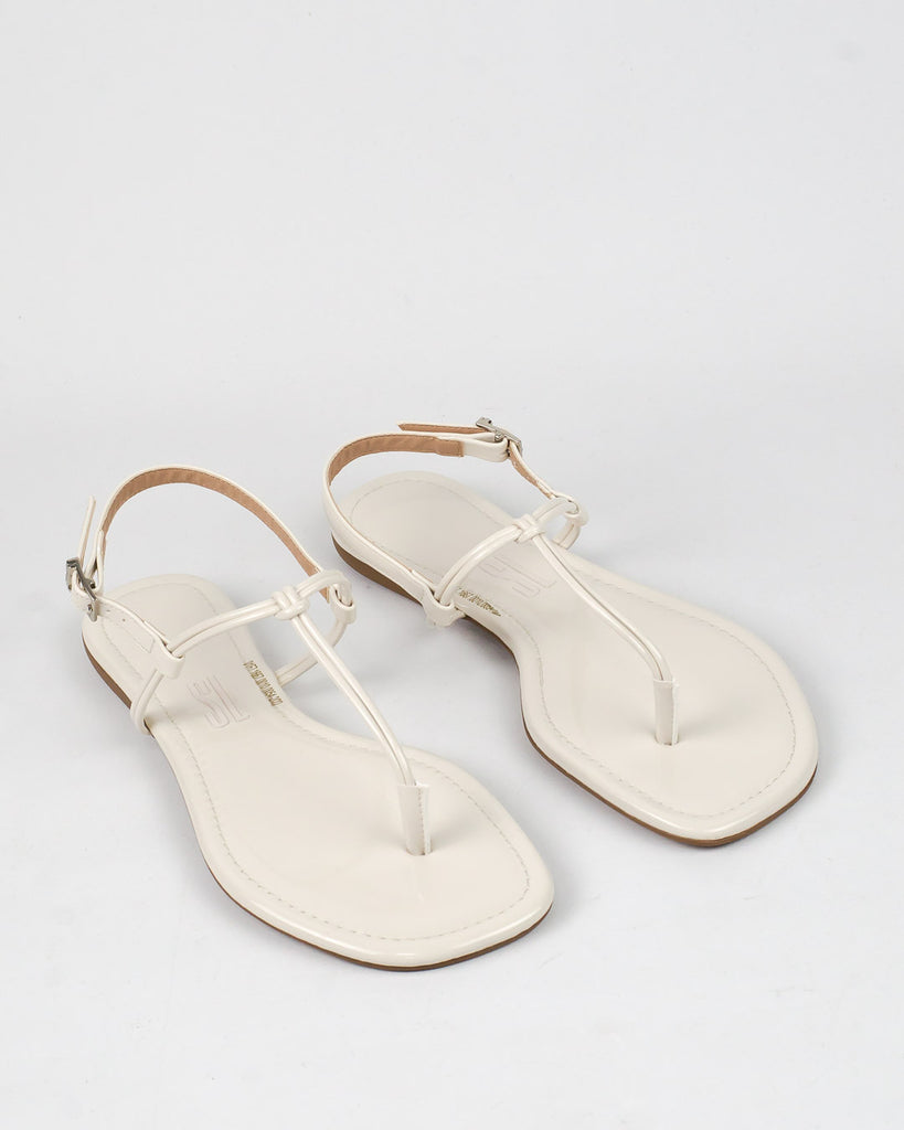 Rasteira Santa Lolla Verniz Off White