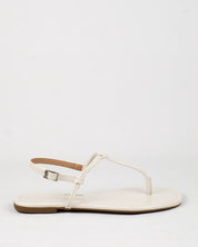 Rasteira Santa Lolla Verniz Off White