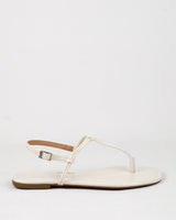 Rasteira Santa Lolla Verniz Off White