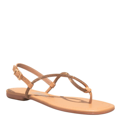 Rasteirinha Bege Strass Santa Lolla