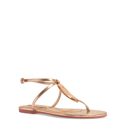 Rasteirinha Dourada Santa Lolla Aplique Metálico