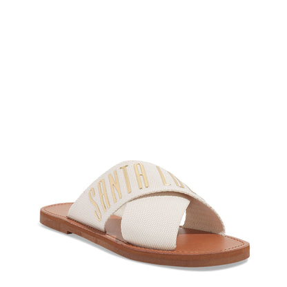 Rasteirinha Gorgurão Santa Lolla Off White 