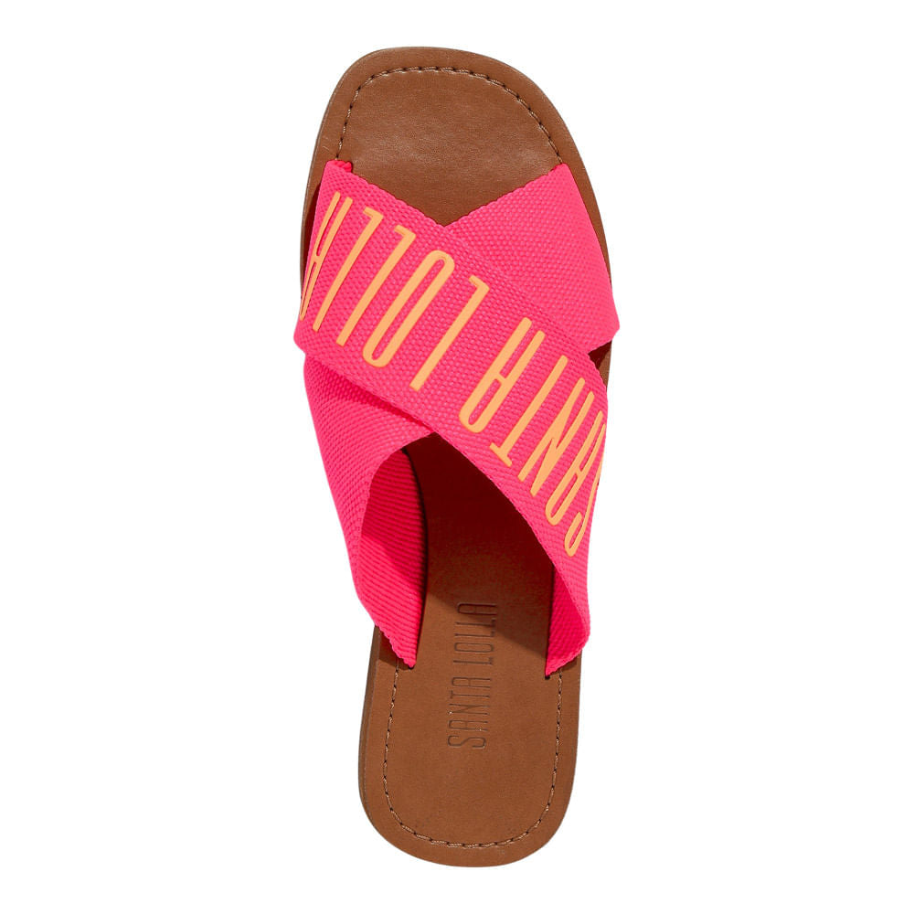 Rasteirinha Gorgurão Santa Lolla Rosa
