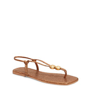 Rasteirinha Santa Lolla Bronze Bico Quadrado
