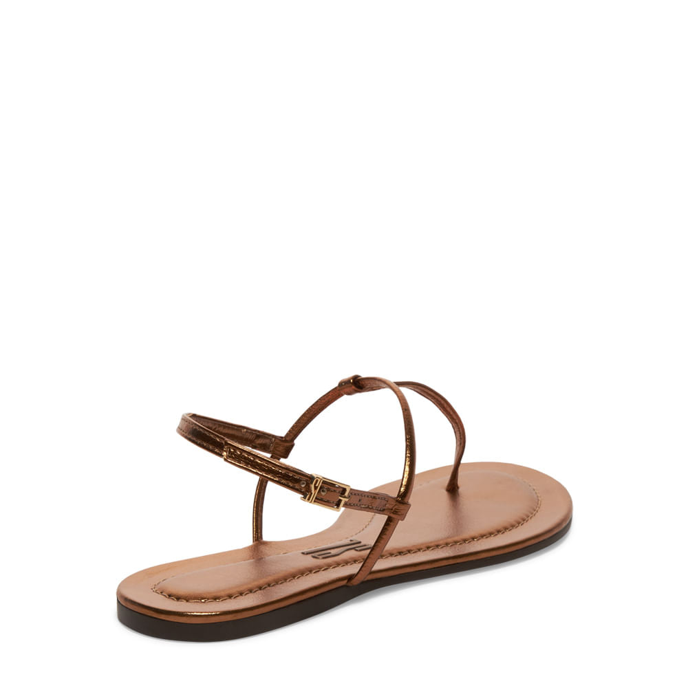 Rasteirinha Santa Lolla Bronze Metalizada