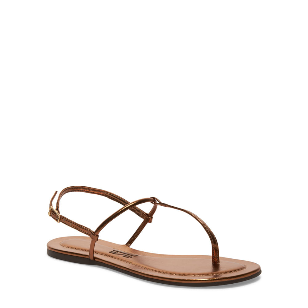 Rasteirinha Santa Lolla Bronze Metalizada