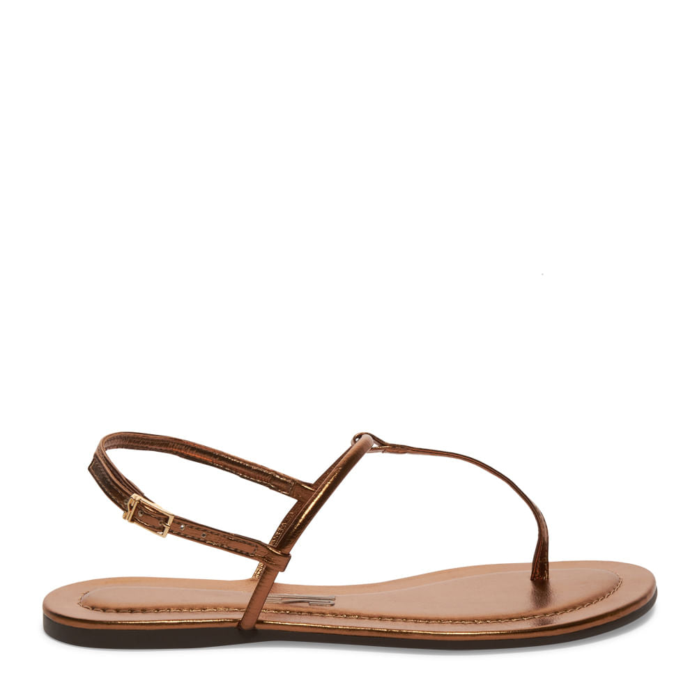 Rasteirinha Santa Lolla Bronze Metalizada