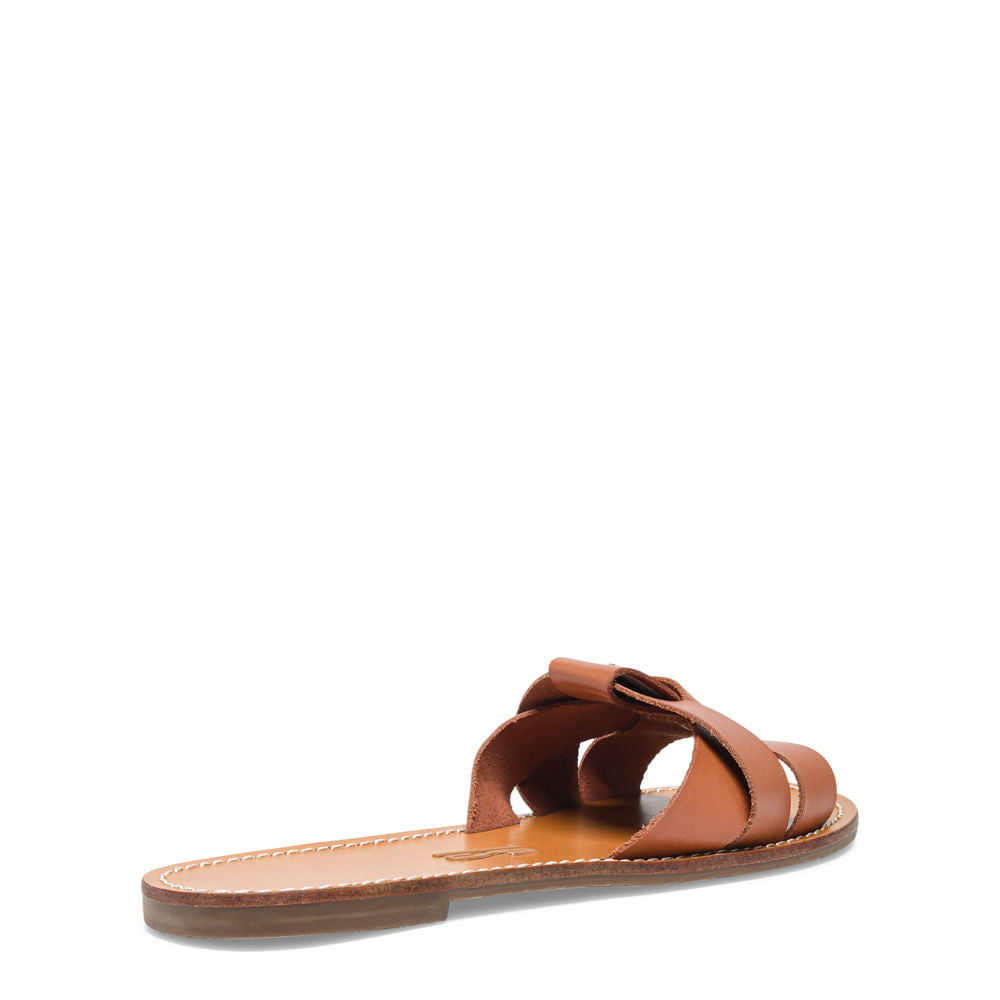 Rasteirinha Santa Lolla Marrom Safari Couro