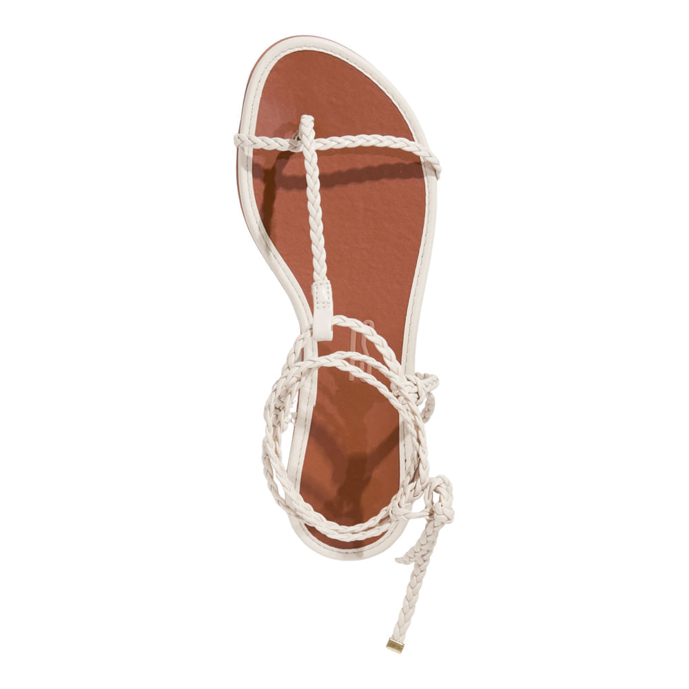Rasteirinha Santa Lolla Off White Amarração