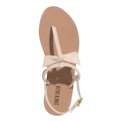 Rasteirinha Santa Lolla Off White Laço