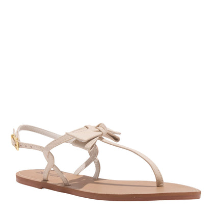 Rasteirinha Santa Lolla Off White Laço