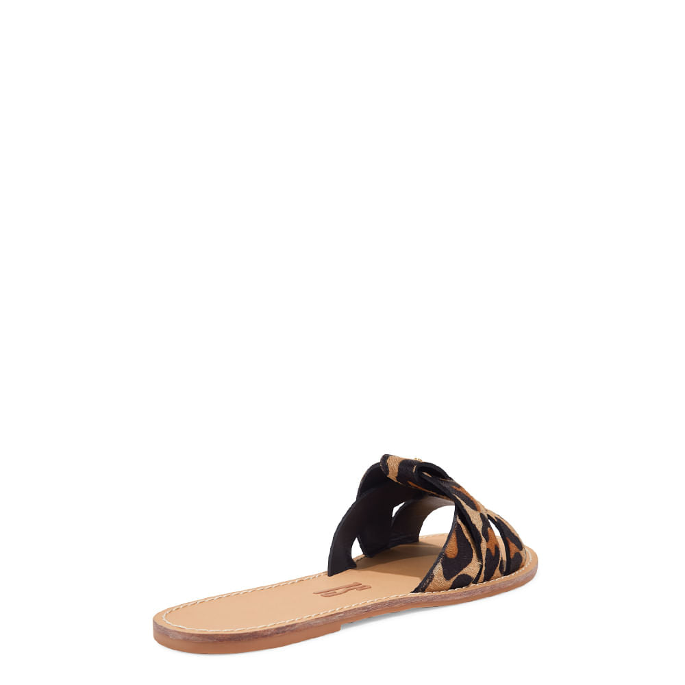 Rasteirinha Santa Lolla Onça Tiras Entrelaçadas 