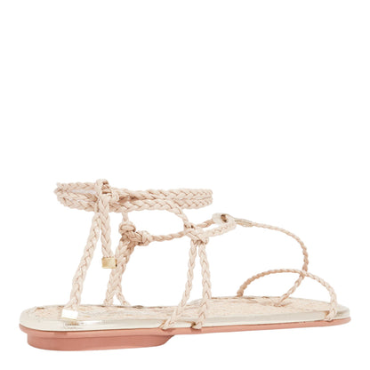 Rasteirinha Santa Lolla Palha Dourada Amarração