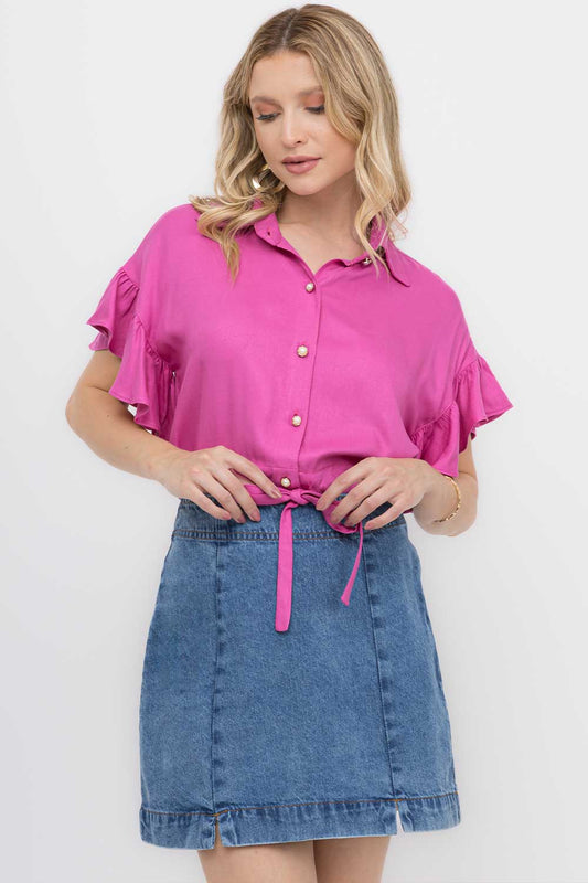 Saia Curta Jeans Frysaide