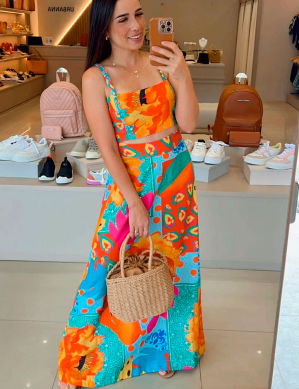 Saia Longa Estampada Frysaide
