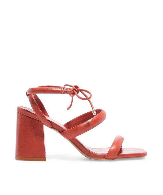 Sandália Degalls Marrom Telha Salto Grosso