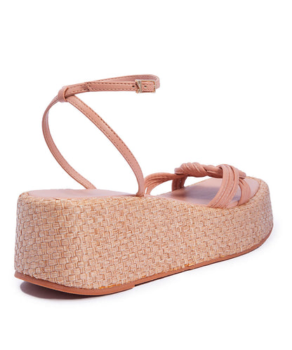 Sandália Espadrilhe Santa Lolla Nude Rosado
