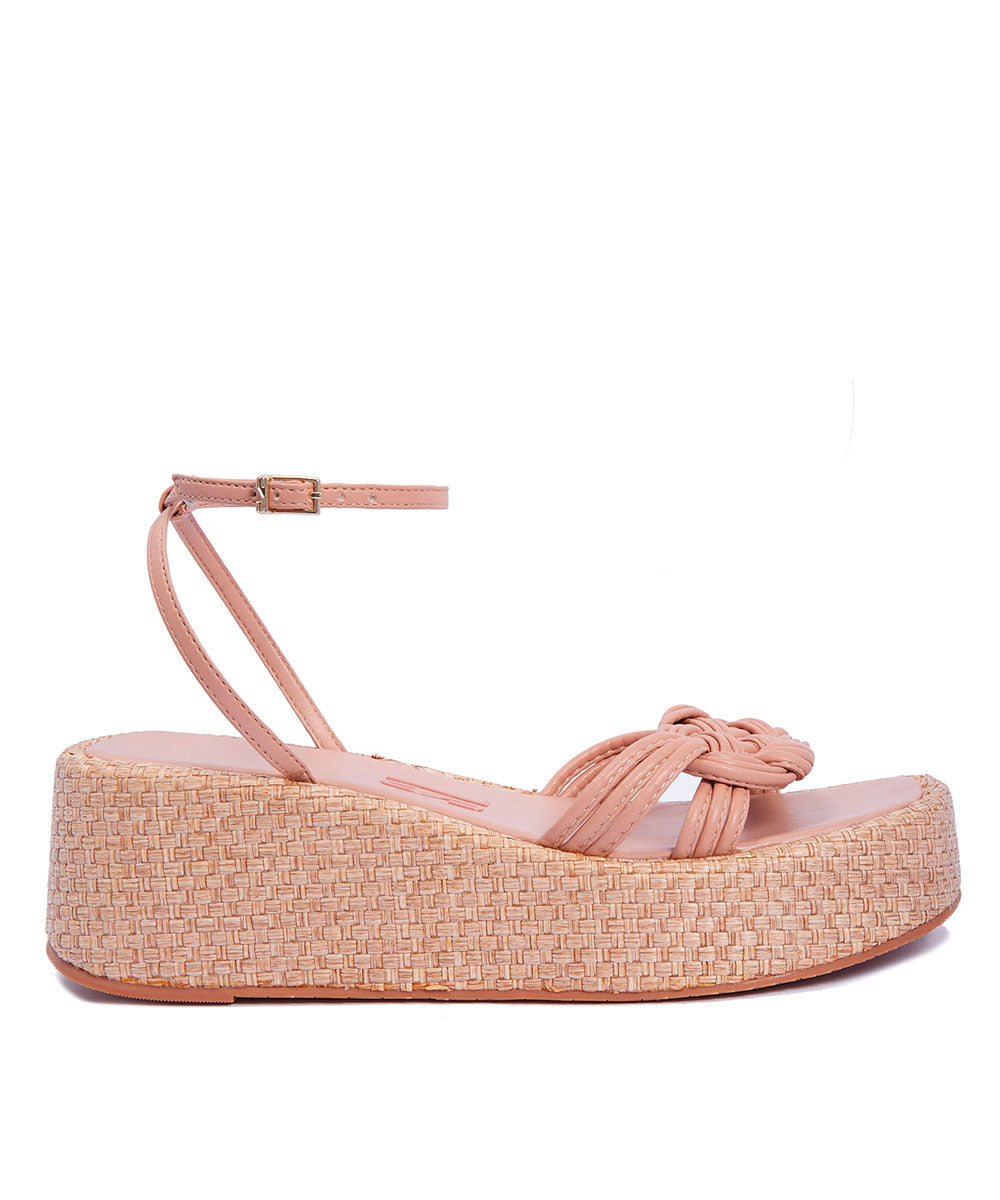 Sandália Espadrilhe Santa Lolla Nude Rosado