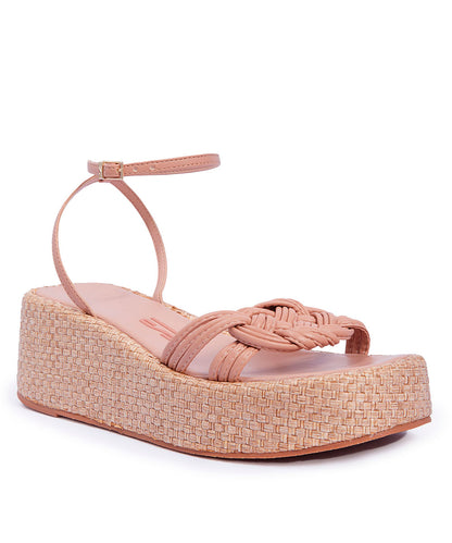 Sandália Espadrilhe Santa Lolla Nude Rosado