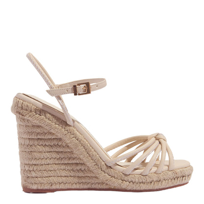 Sandália Espadrille Santa Lolla Off White Salto Corda