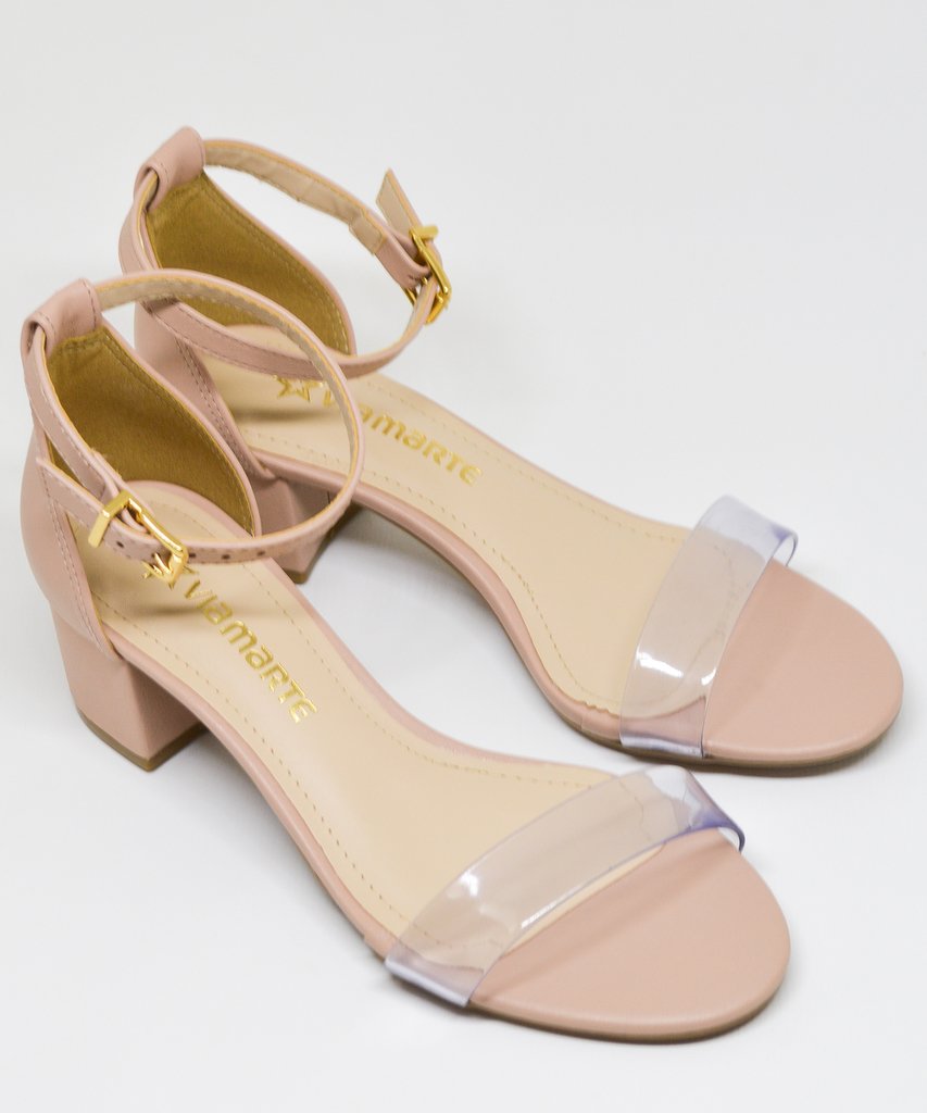 Sandália Feminina Nude Via Marte 199010