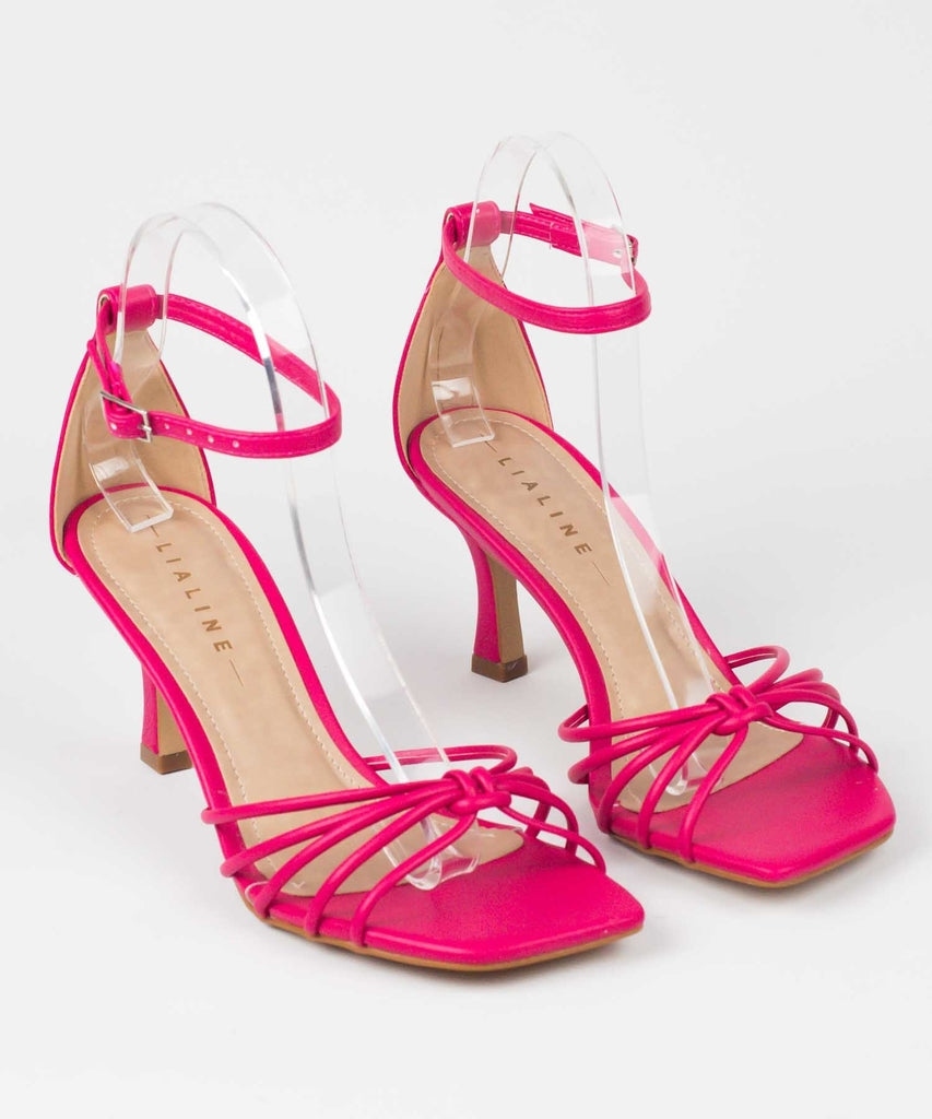 Sandália Line Line Pink Tiras Salto Fino - 2044.70340