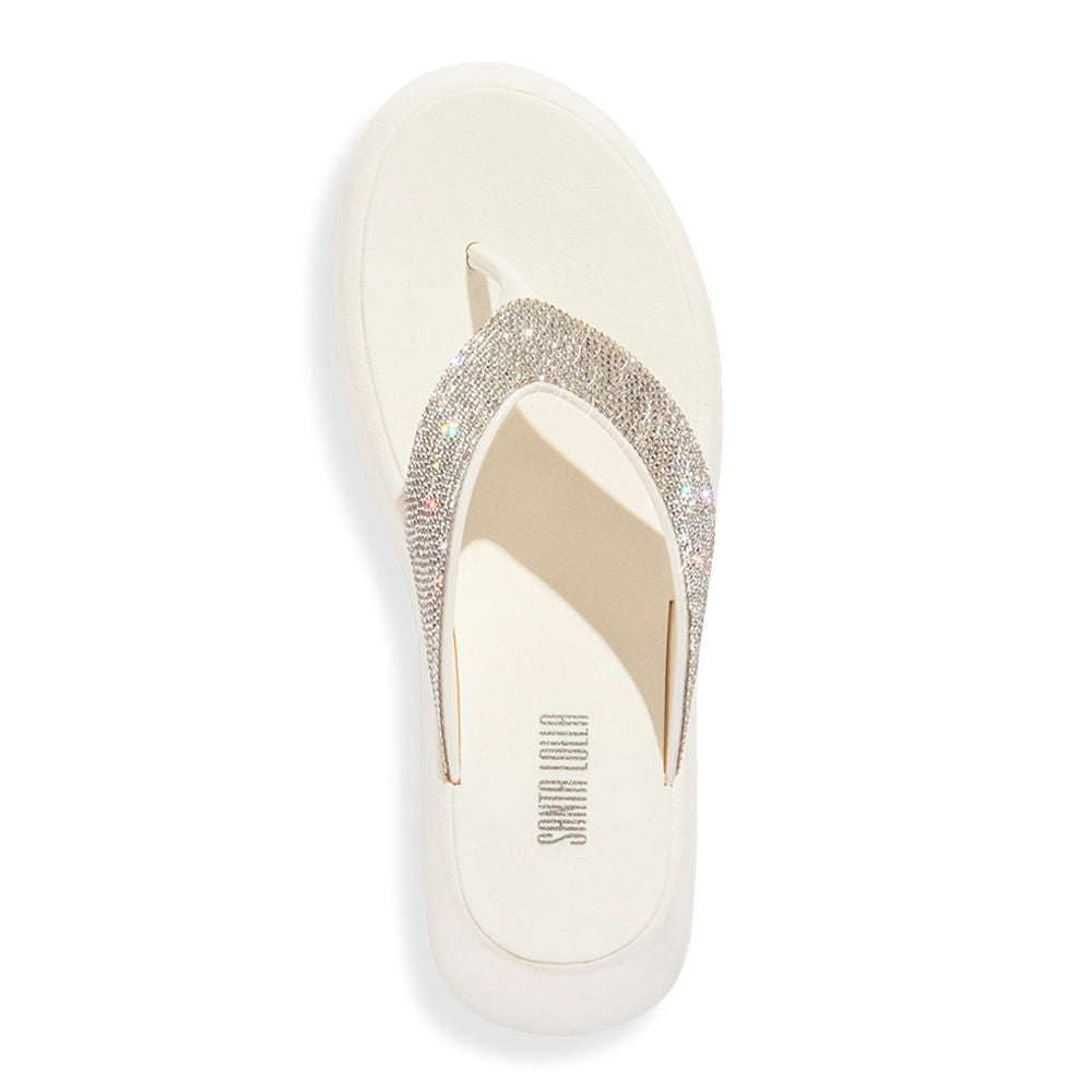 Sandália Plataforma Santa Lolla Branca Strass