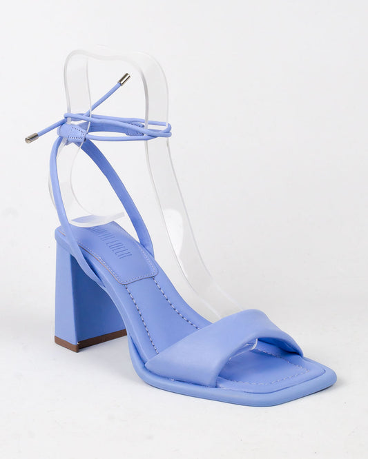 Sandália Santa Lolla Azul Maresia Couro Amarração