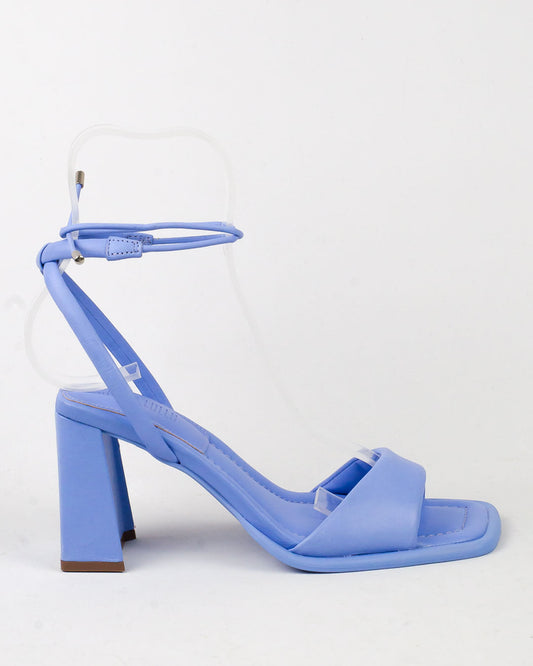 Sandália Santa Lolla Azul Maresia Couro Amarração