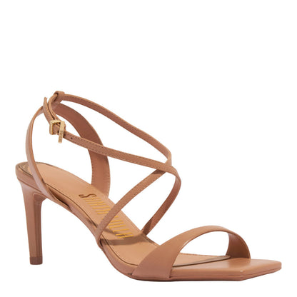 Sandália Santa Lolla Bege Salto Fino Médio