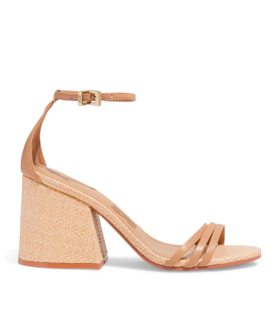 Sandália Santa Lolla Bege Salto Grosso Palha