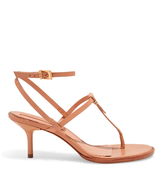 Sandália Santa Lolla Bege Salto Médio