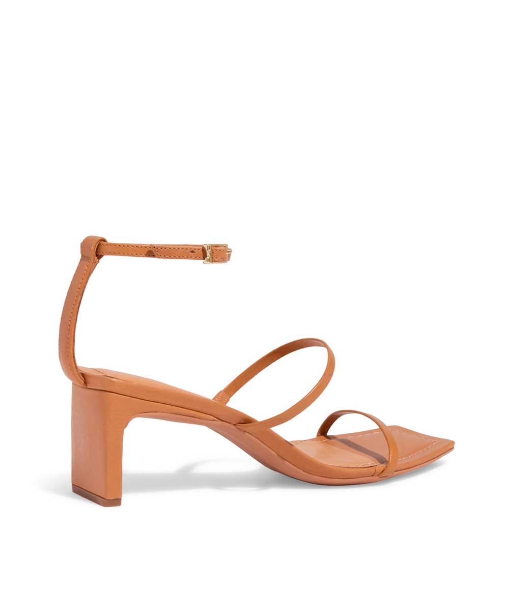 Sandália Santa Lolla Bege Salto Reto Baixo