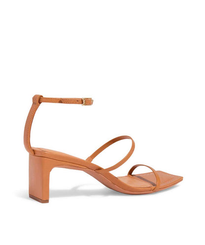 Sandália Santa Lolla Bege Salto Reto Baixo