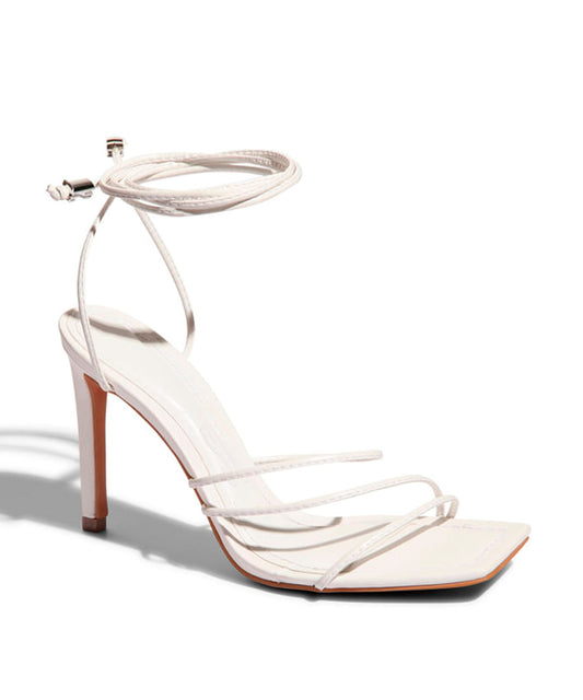 Sandália Santa Lolla Branca Napa Salto Fino