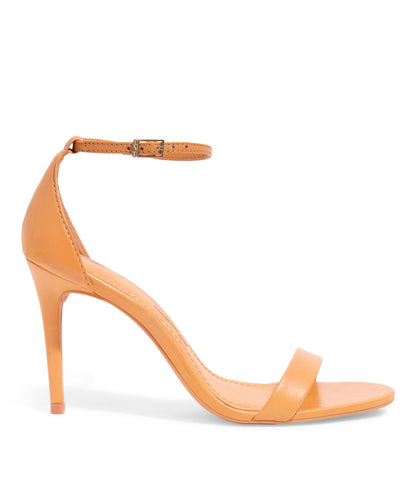 Sandália Santa Lolla Caramelo Salto Alto Fino