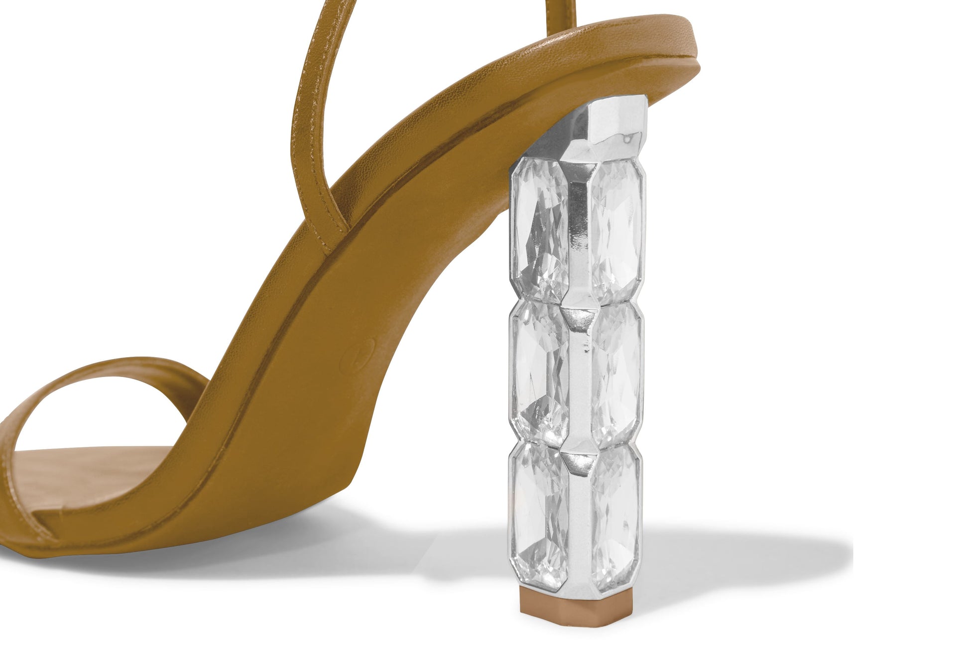 Sandália Santa Lolla Caramelo Salto Pedraria