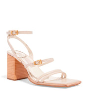 Sandália Santa Lolla Gladiadora Off White Salto Bloco Fachete