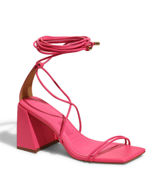 Sandália Santa Lolla Hibisco Salto Grosso Amarração