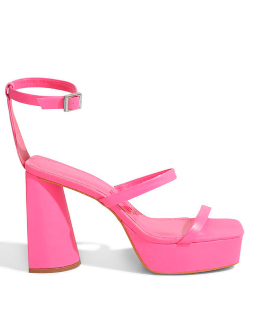 Sandália Santa Lolla Hibisco Salto Grosso Meia Pata