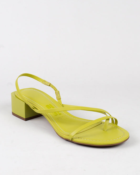 Sandália Santa Lolla Hot Oliva Salto Grosso Baixo