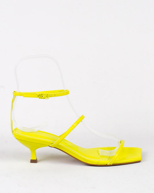 Sandália Santa Lolla Lima Couro Salto Médio Fino