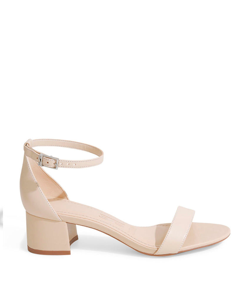 Sandália Santa Lolla Marfim Salto Grosso Baixo