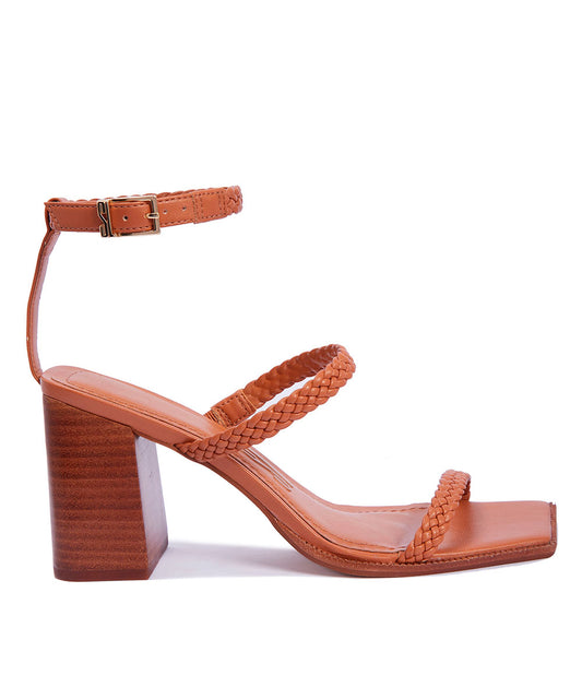Sandália Santa Lolla Marrom Cinamon Tranças