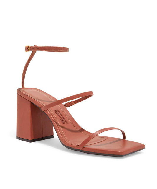 Sandália Santa Lolla Marrom Salto Alto