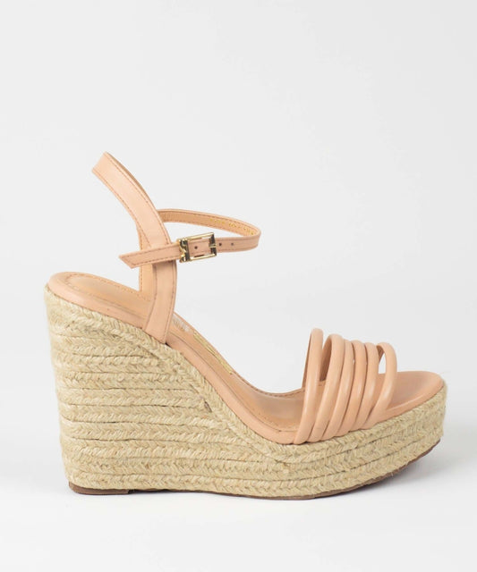 Sandália Santa Lolla Nude Salto Anabela - 0268.335A.02F8.0057